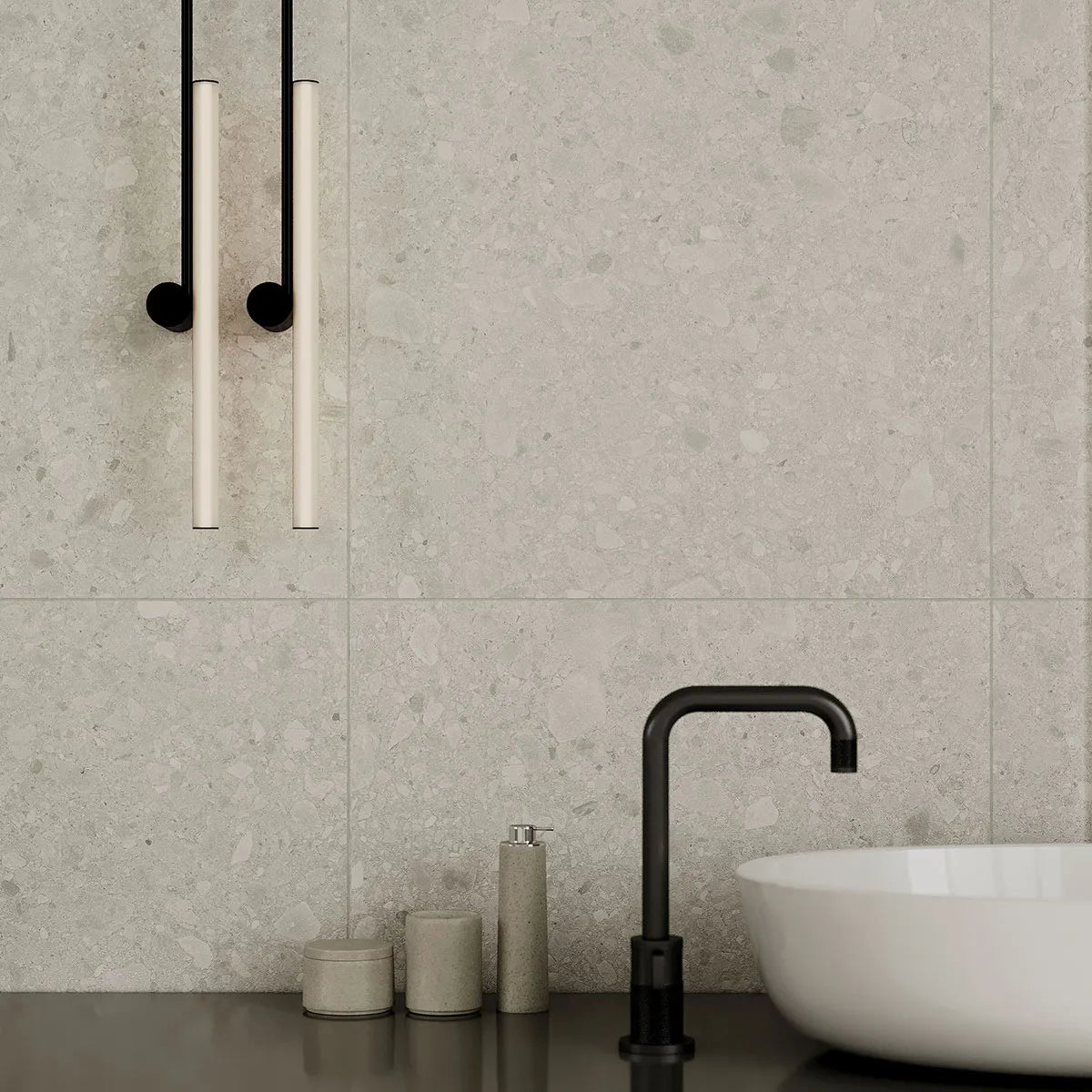 Klinker Flodsten Snow 60x60