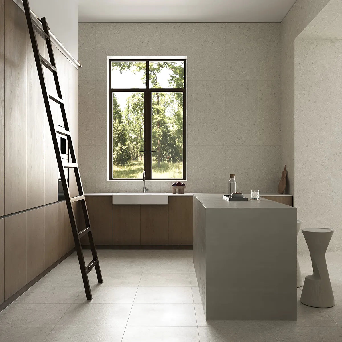 Klinker Flodsten Snow 60x60