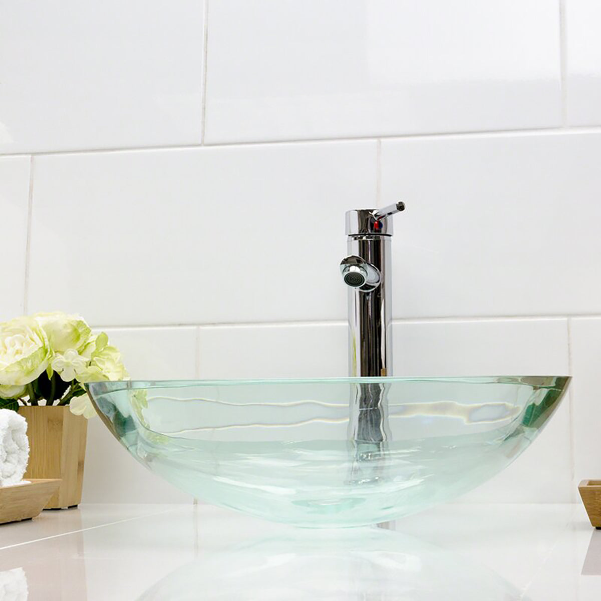 Vægflise Hvid Blank 20x40