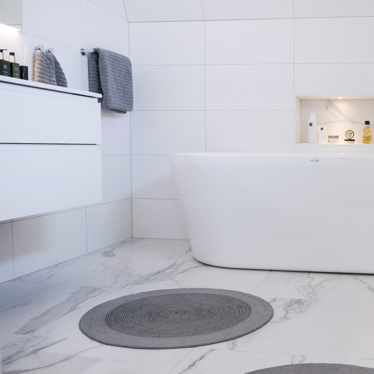 Vægflise Hvid Mat 20x40