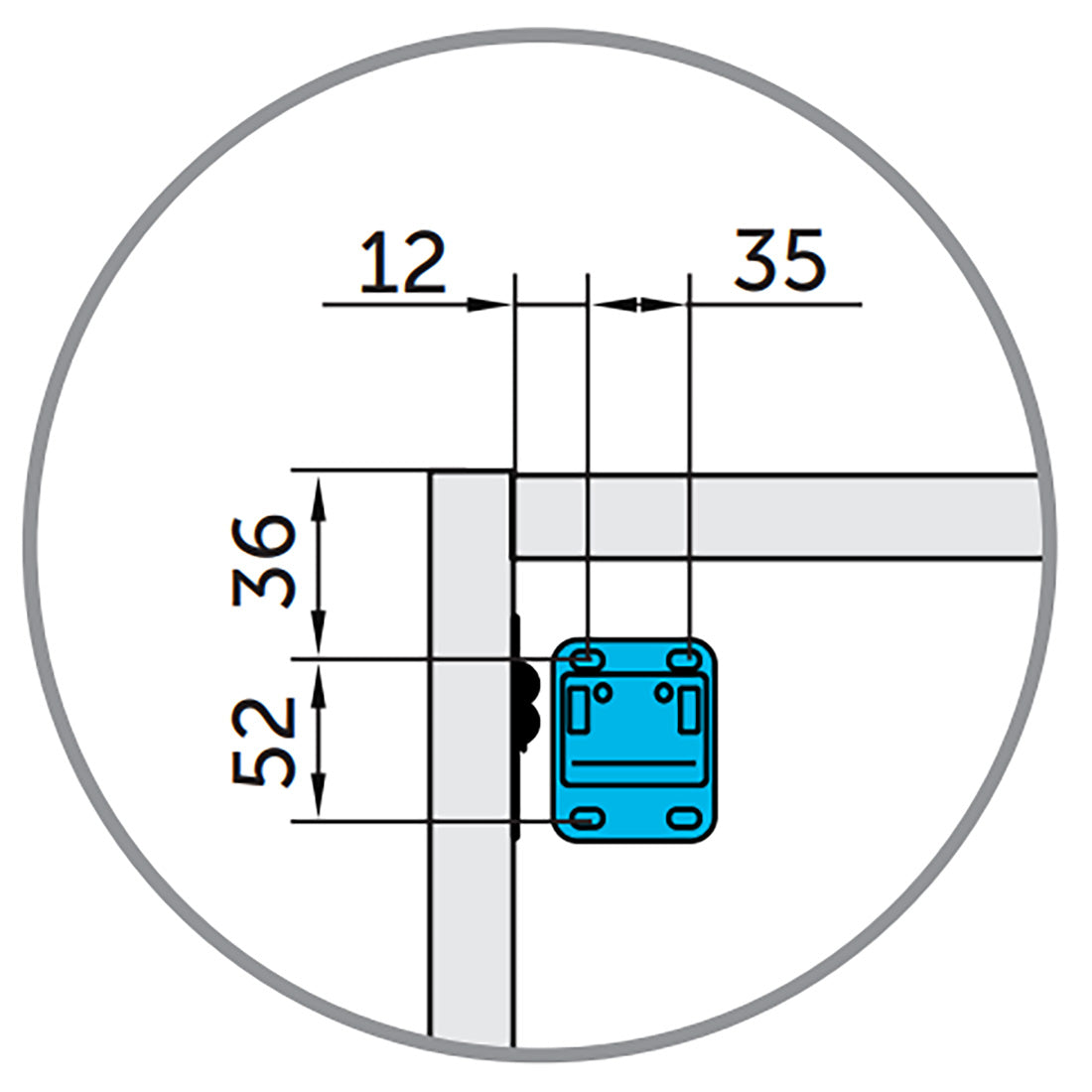 Badeværelsesskab Høj 35x140 cm Tenfors Sahara Sort Mat