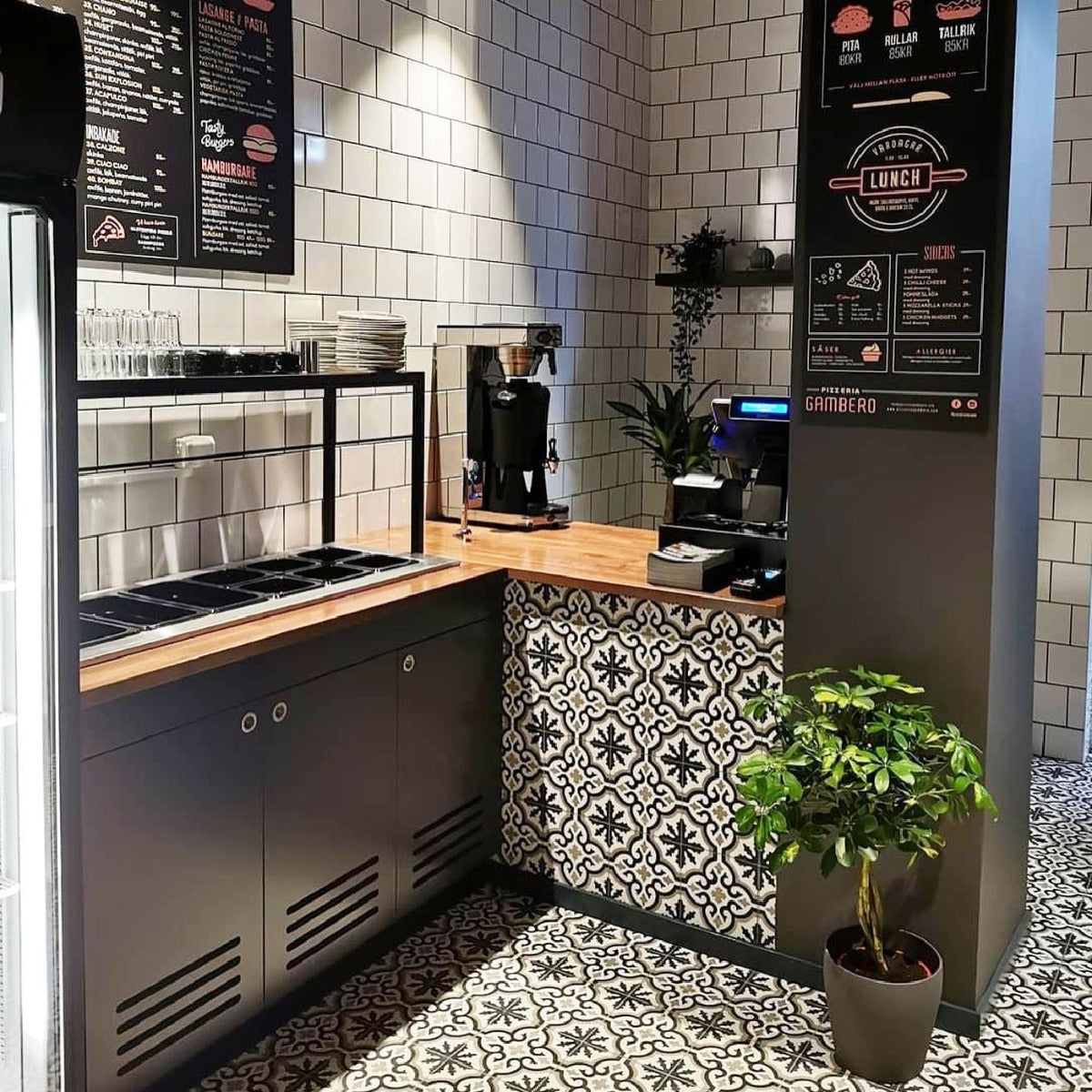 Vægflise Hvid Blank 15x15