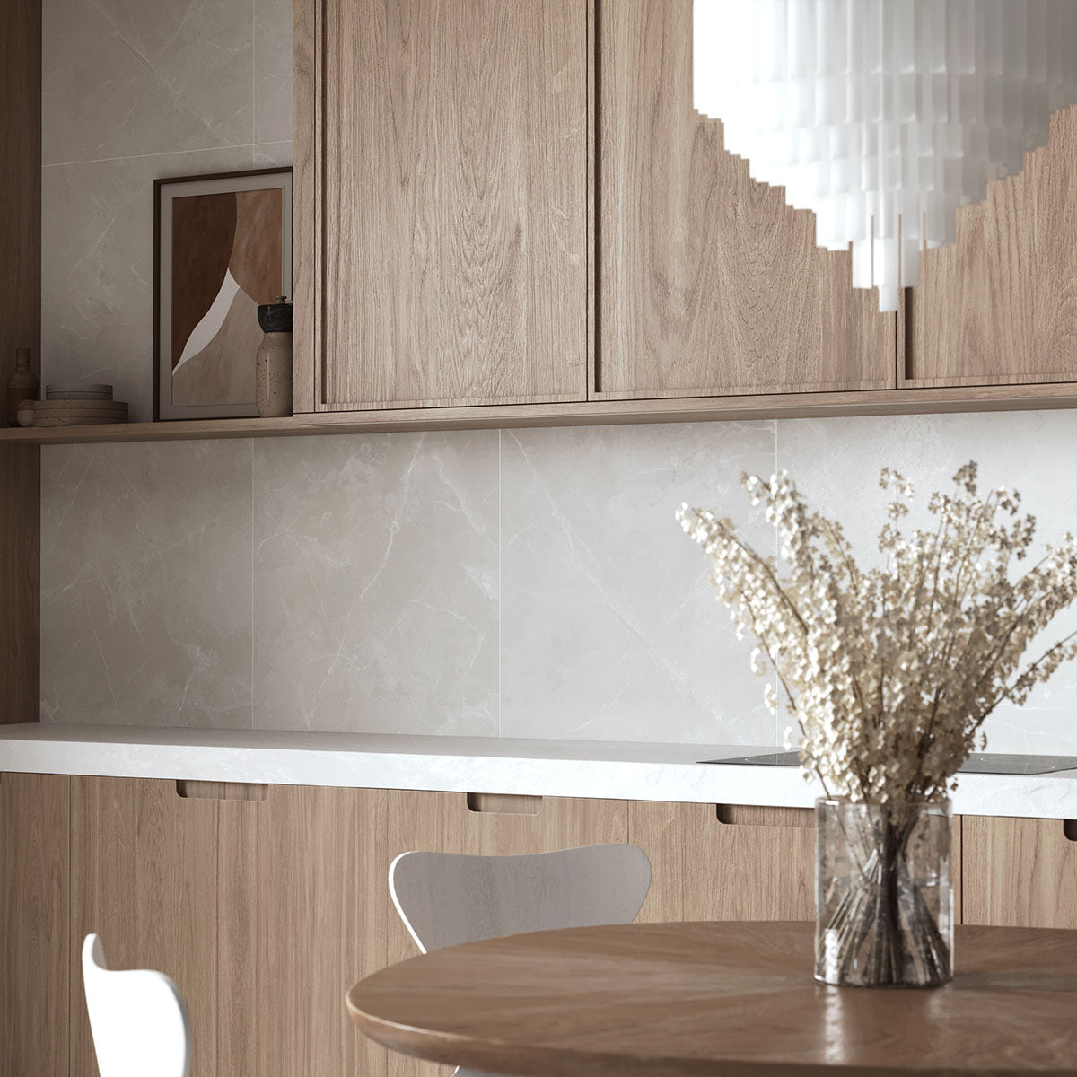 Klinker Pulpis Light Grey Marmor Mat 60x60