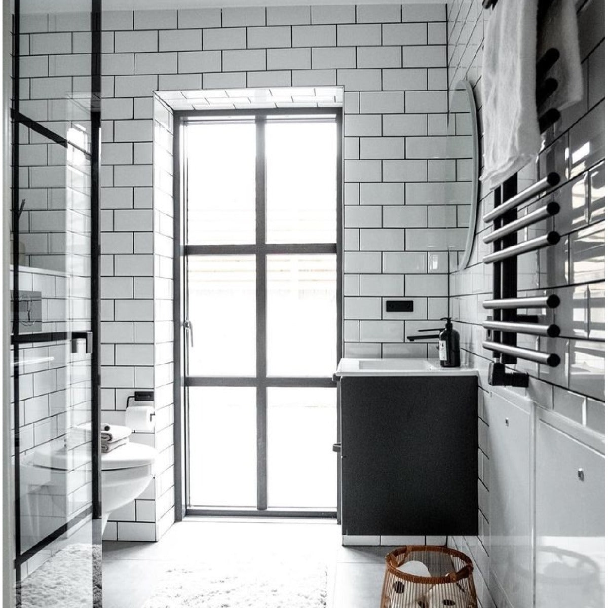 Vægflise Metro Hvid Blank 10x20