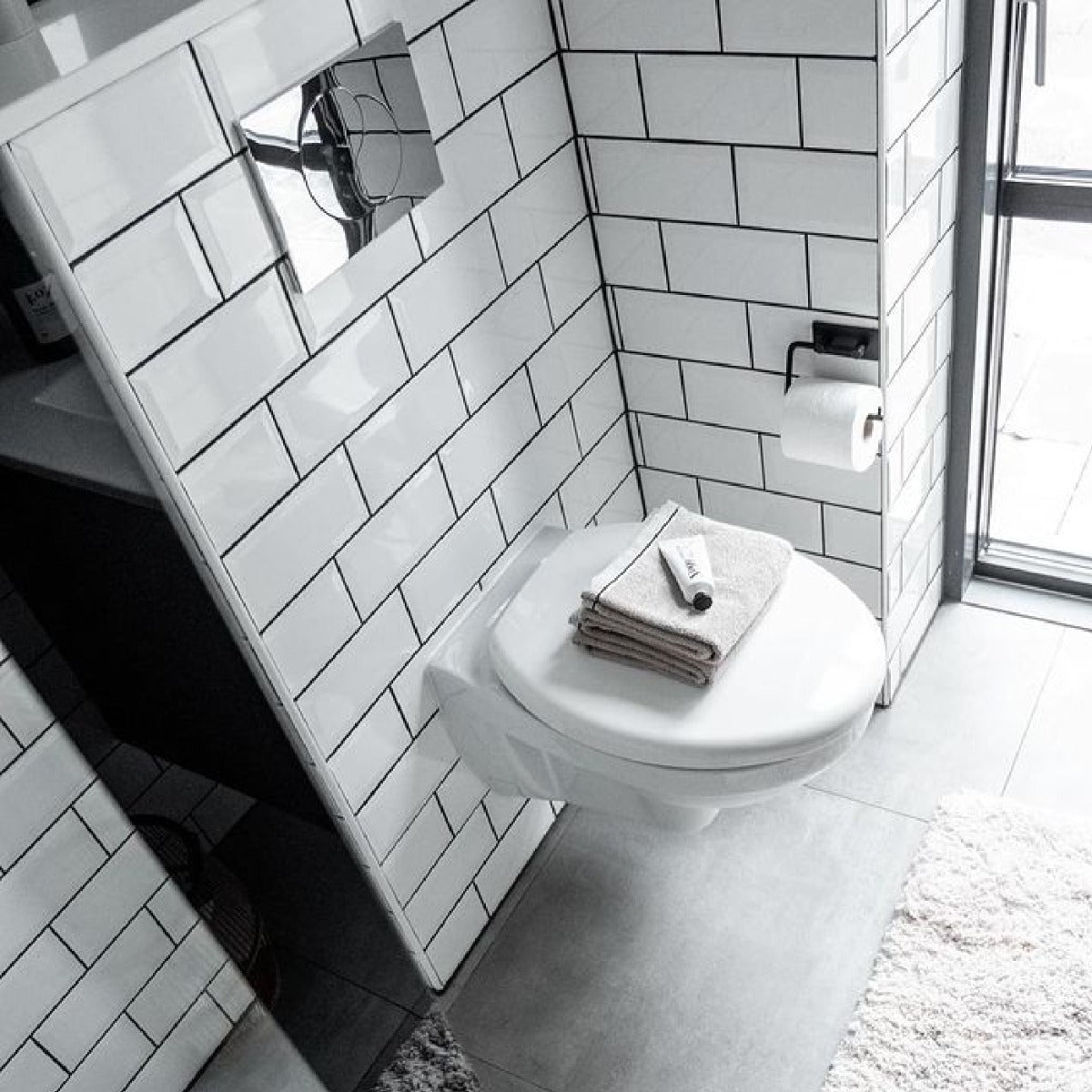 Vægflise Metro Hvid Blank 10x20