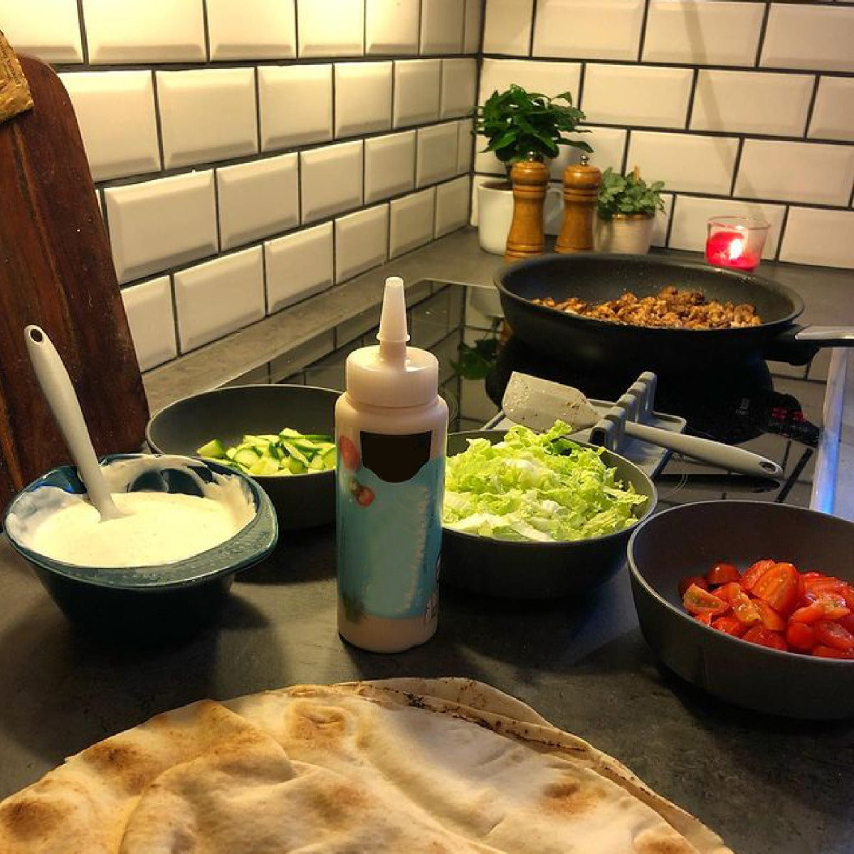 Vægflise Metro Hvid mat 7,5x15