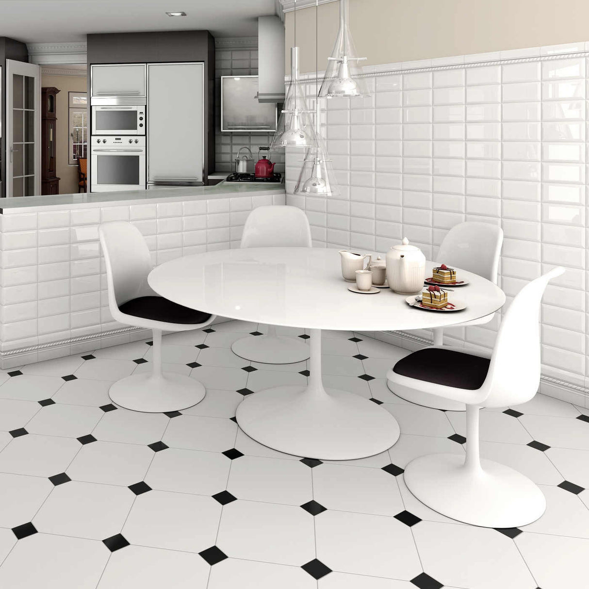 Vægflise Biselado Mugat Blanco 10x20