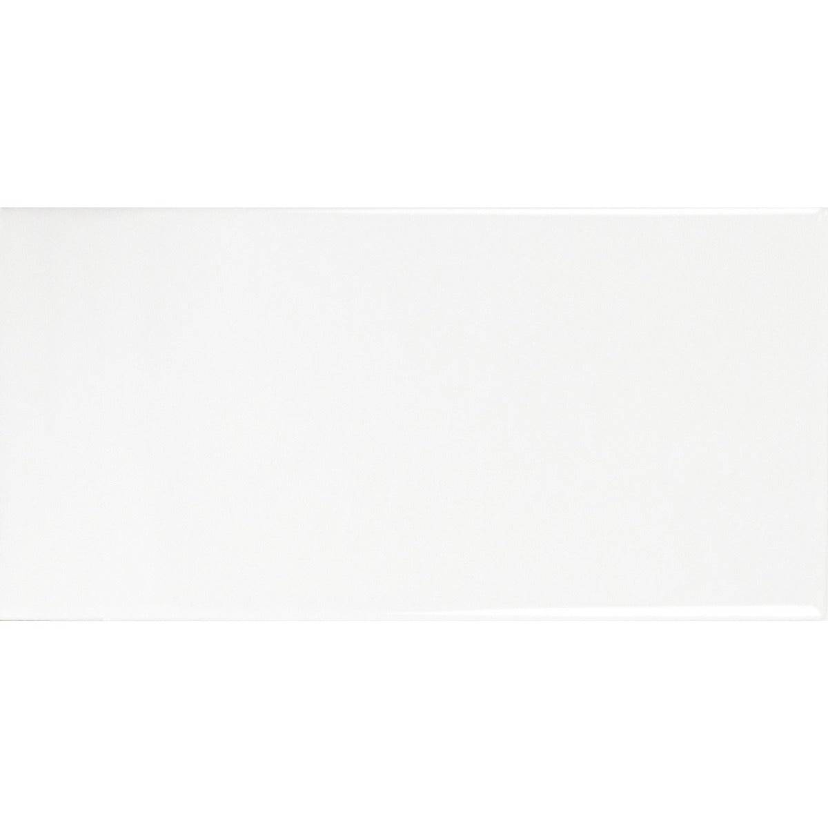 Vægflise Hvid Glat Blank 7,5x15