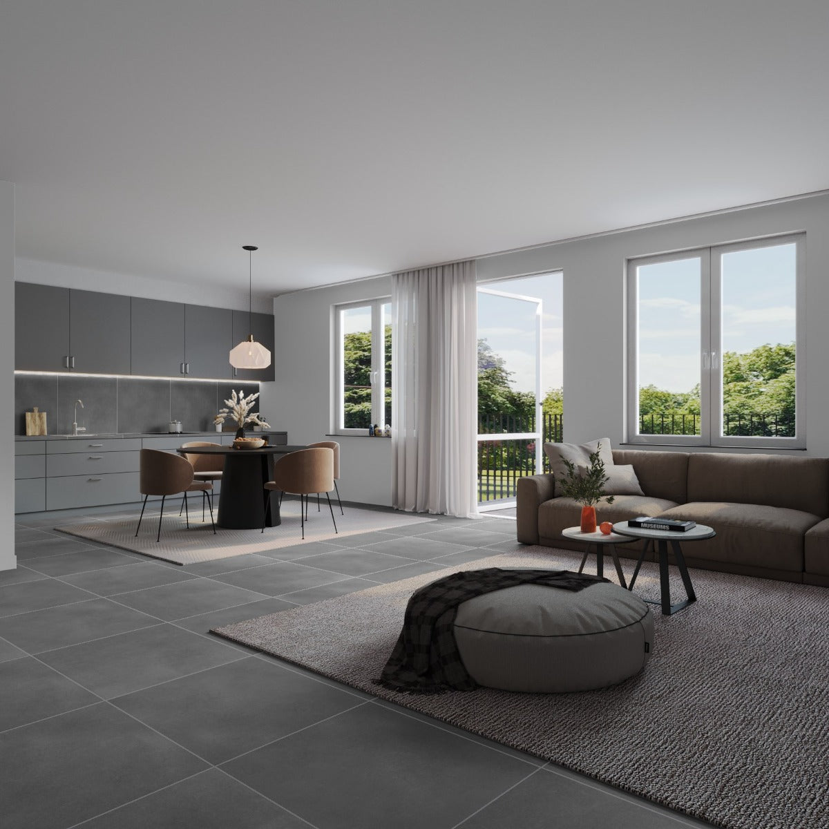 Klinker Town Antracite 60x60