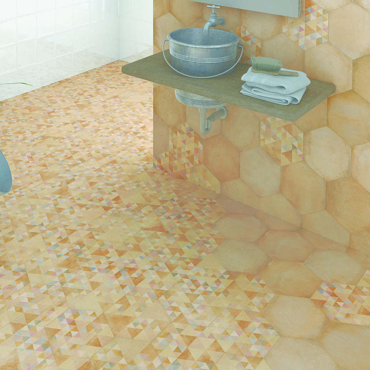 Klinker Hexagon Bampton Beige 23x26,6