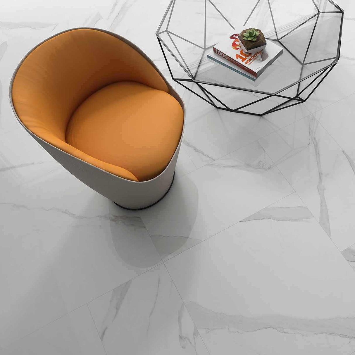 Klinker Statuary Hvid Blank Marmor 30x60