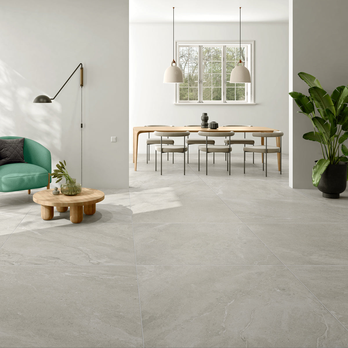 Klinker Ölandskalksten Varm Grå Marmor Mat 60x60