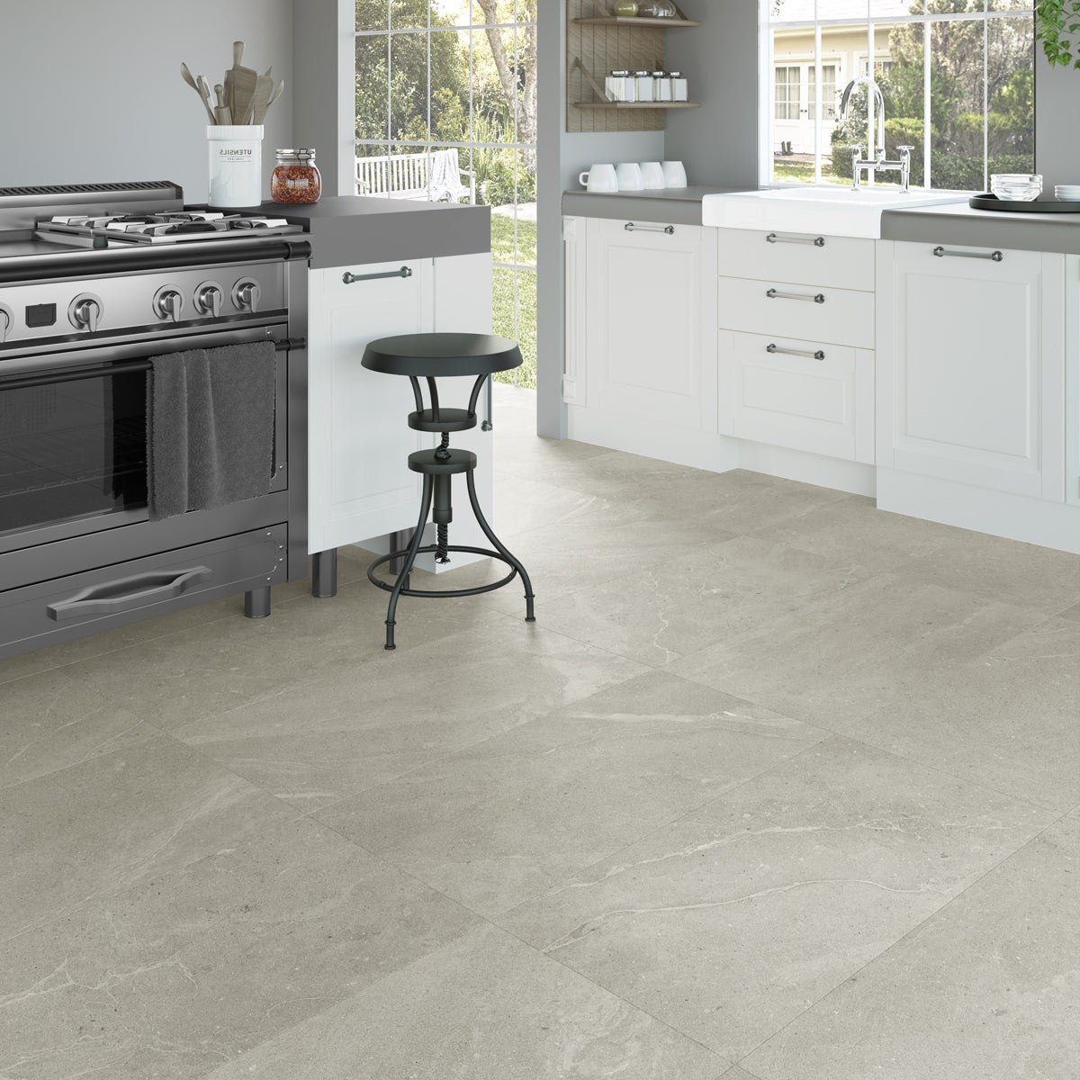 Klinker Ölandskalksten Varm Grå Marmor Mat 60x60