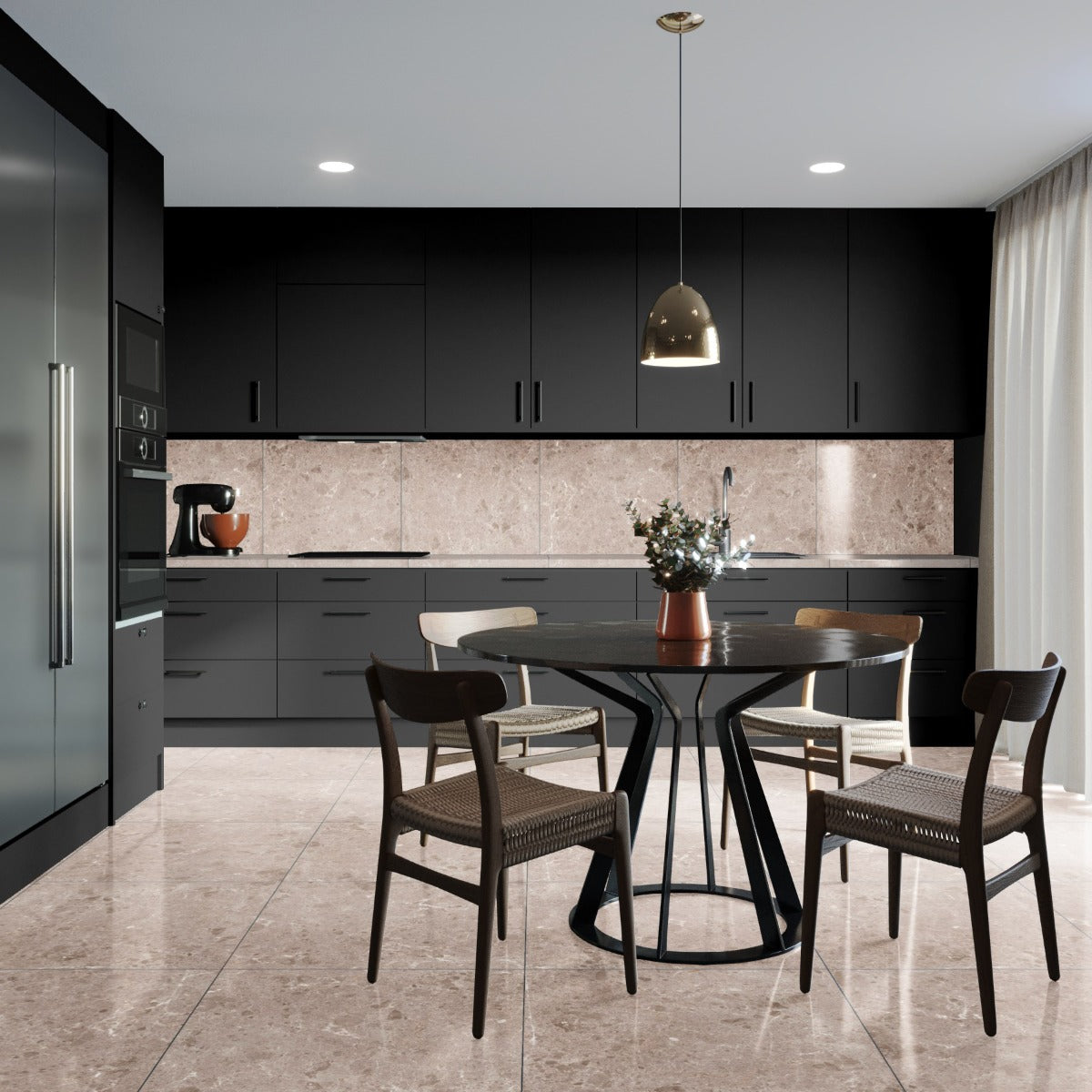 Klinker Artic Beige Marmor Blank 59x59