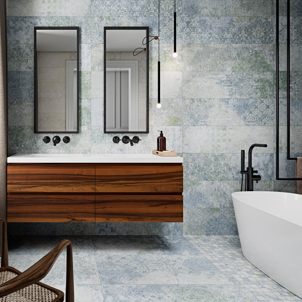 Klinker Bohemian Blue Mat 100x100