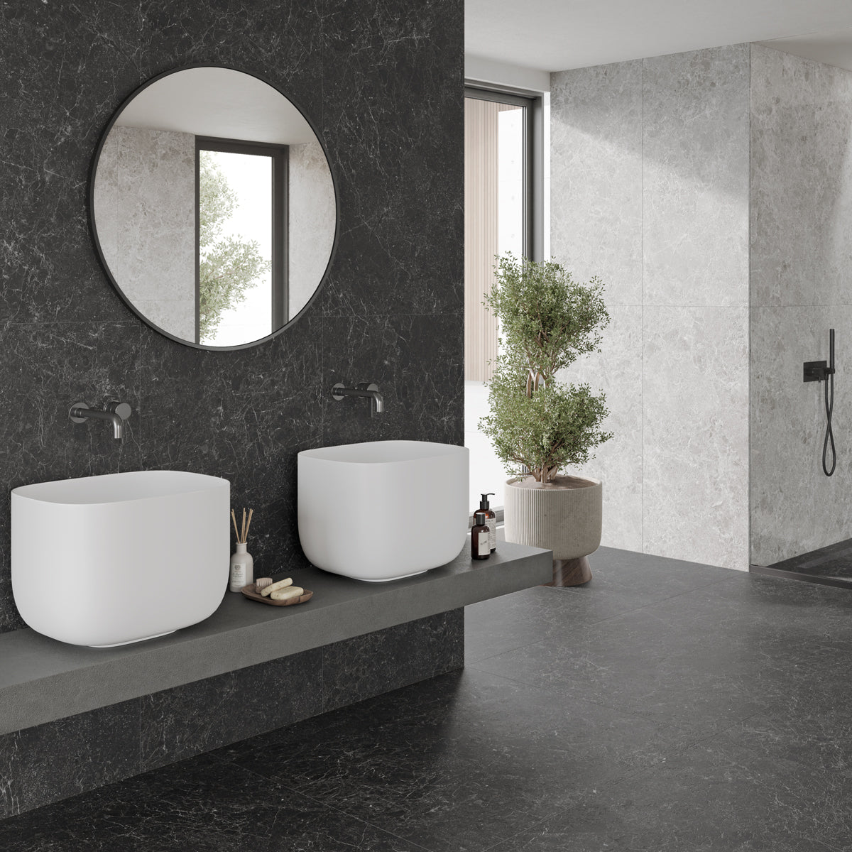 Klinker Charisma Marmor Black Mat 60x60