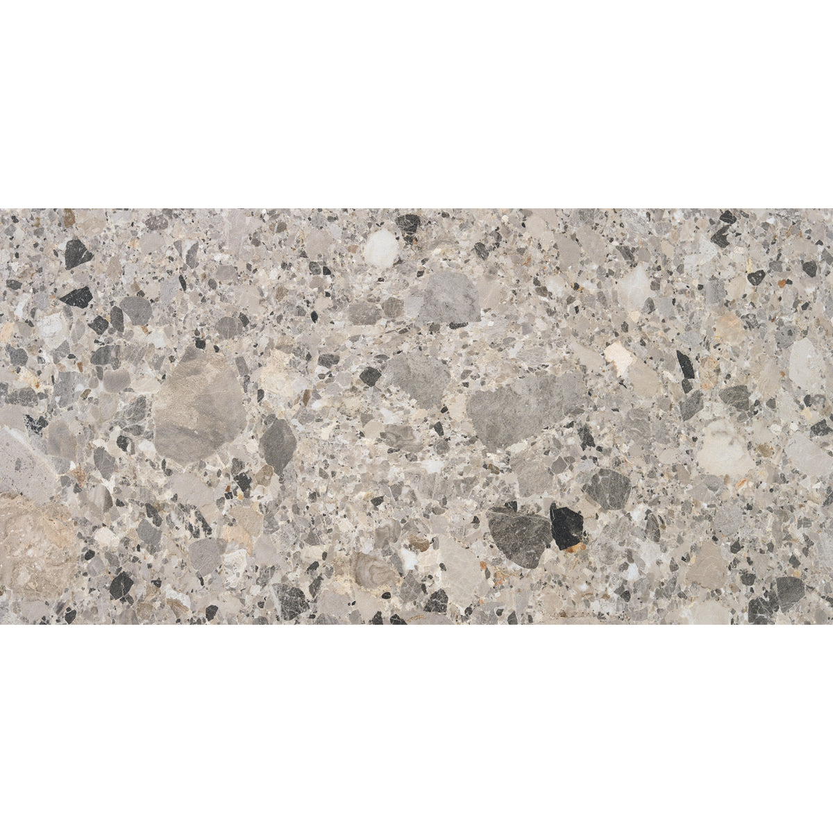 Klinker Inlay Terrazzo Graphite Matt 60x120