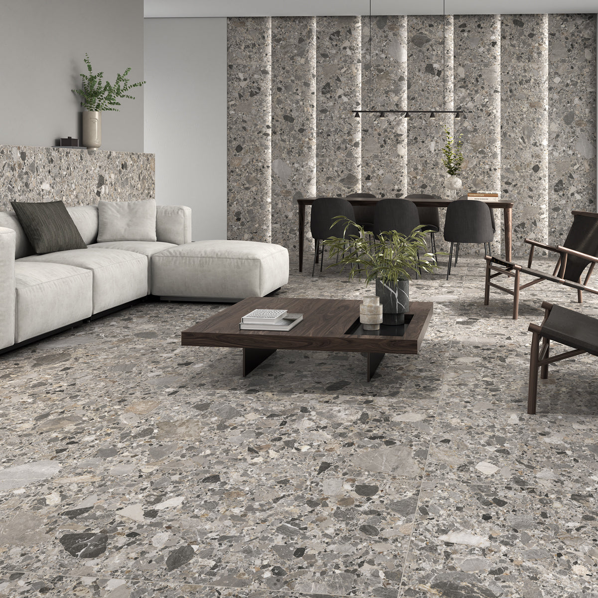 Klinker Inlay Terrazzo Natural Matt 60x120