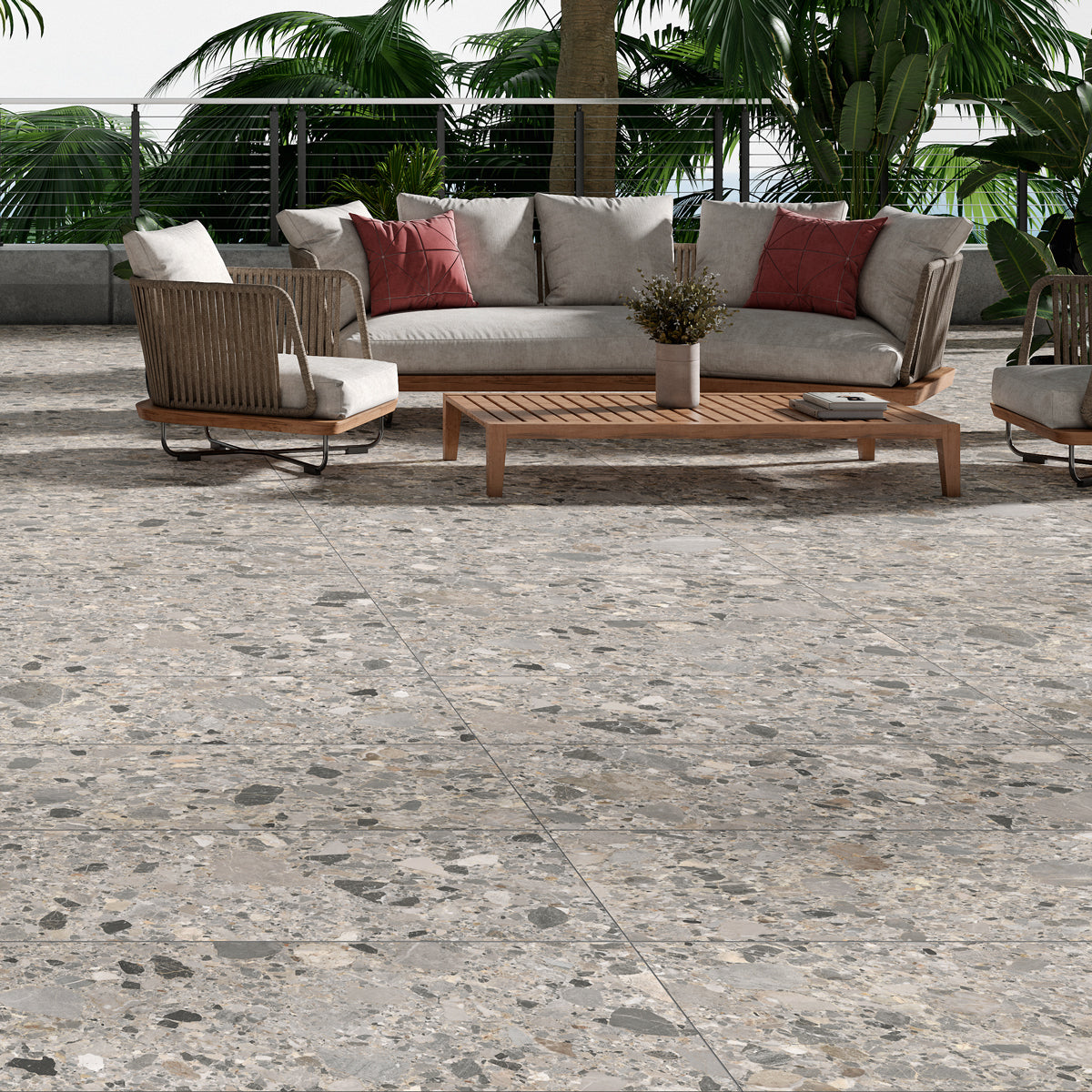 Klinker Inlay Terrazzo Natural Matt 60x120