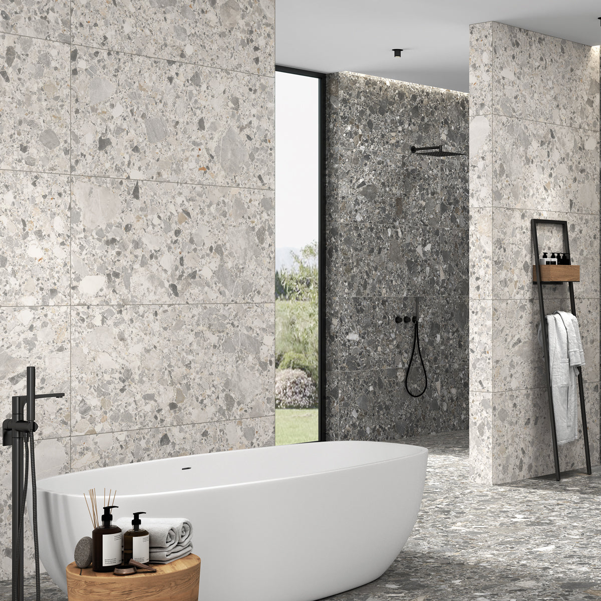 Klinker Inlay Terrazzo Pearl Matt 60x120