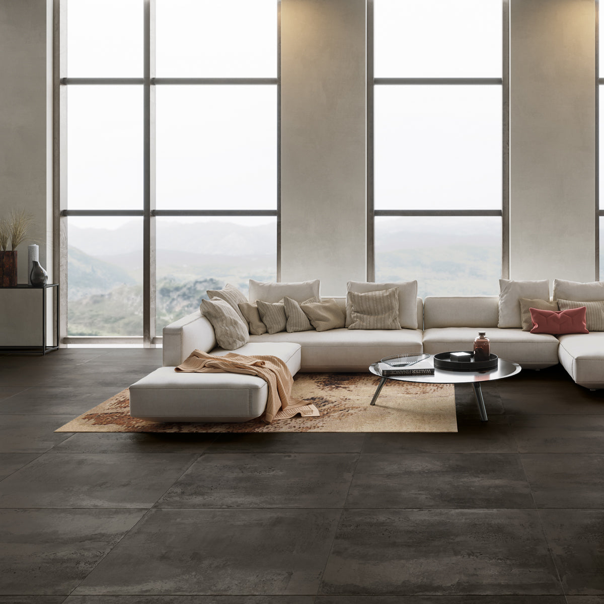 Klinker Metallic Brown Mat 100x100