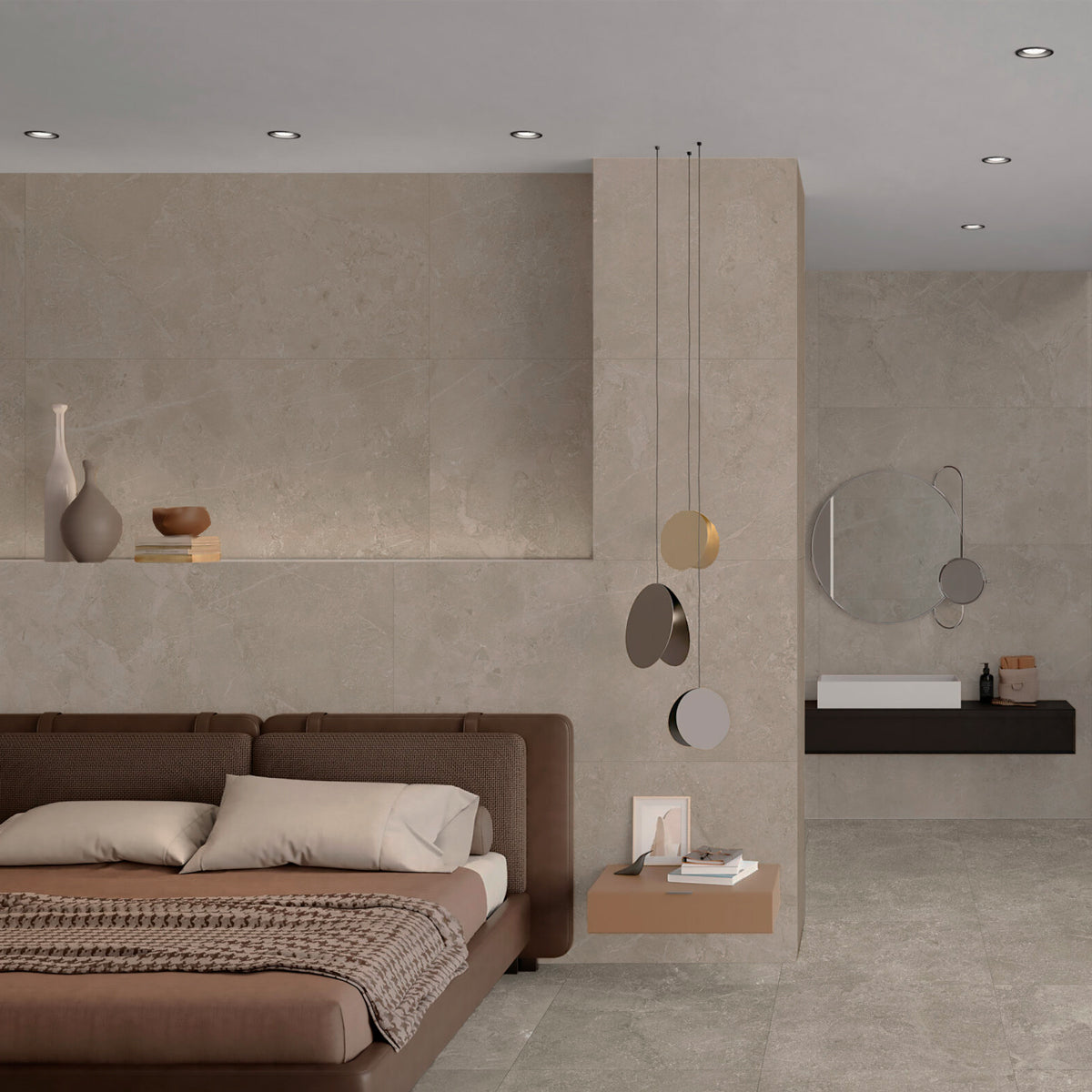 Klinker Pulse Taupe Marmor Mat 60x60