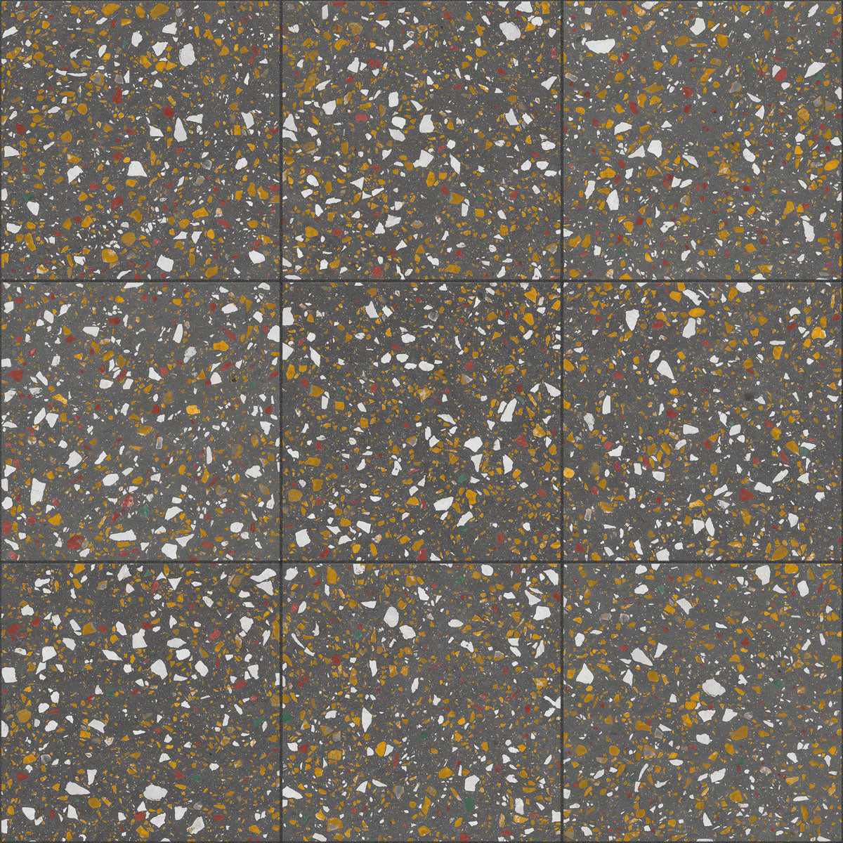Klinker Terrazzo Anthracite Mat 60x60