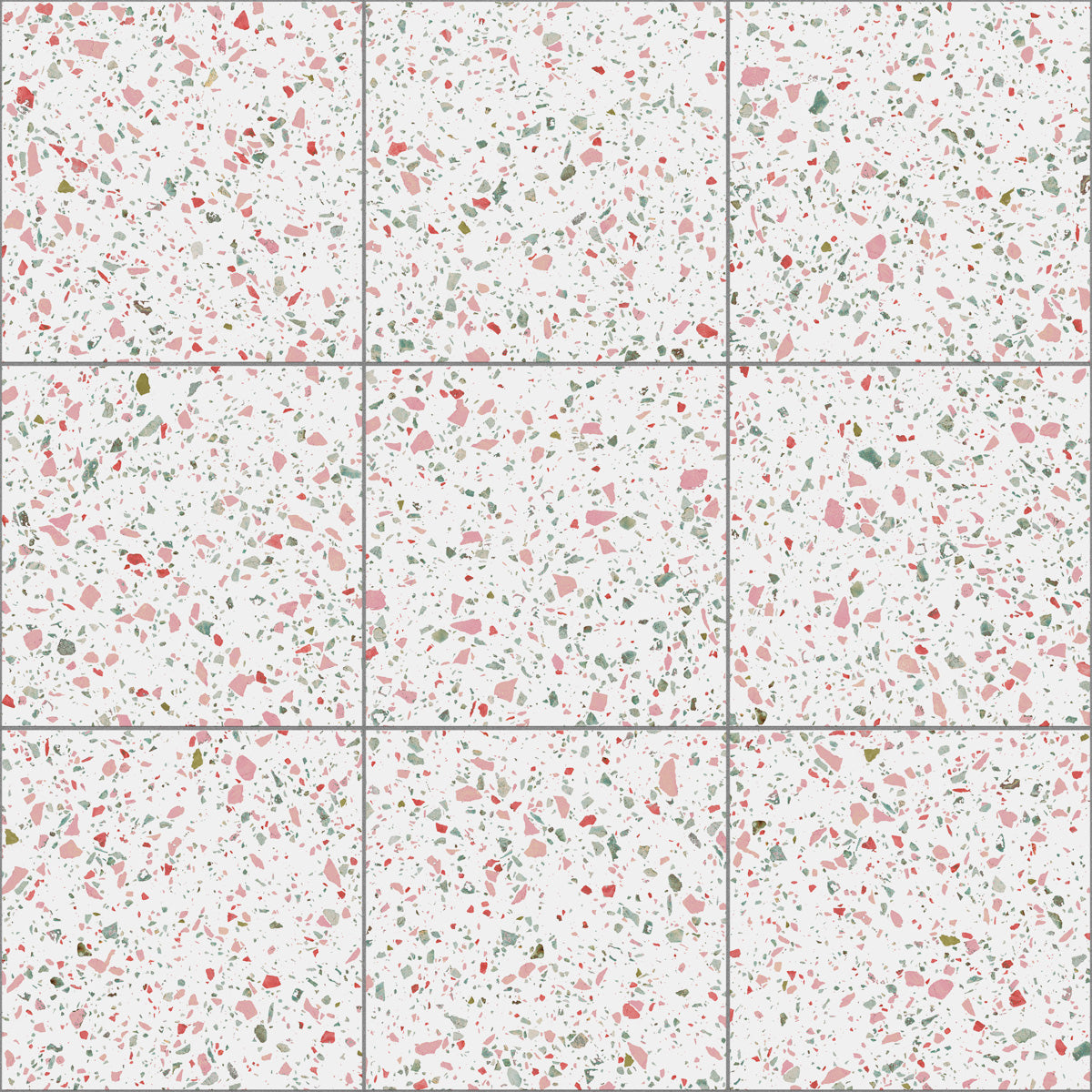 Klinker Terrazzo White Mat 60x60