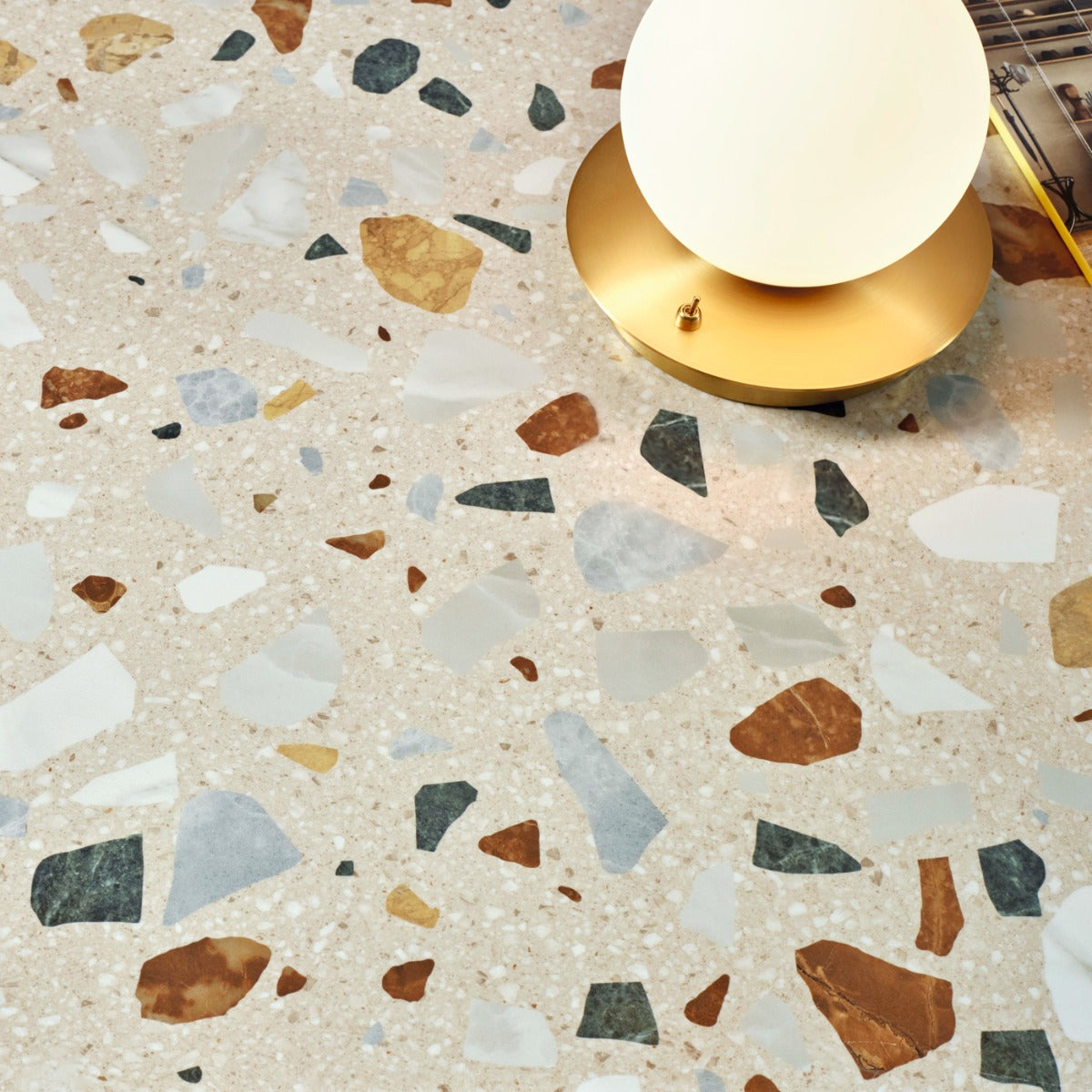 Klinker Terrazzo XL Beige Mat 60x120