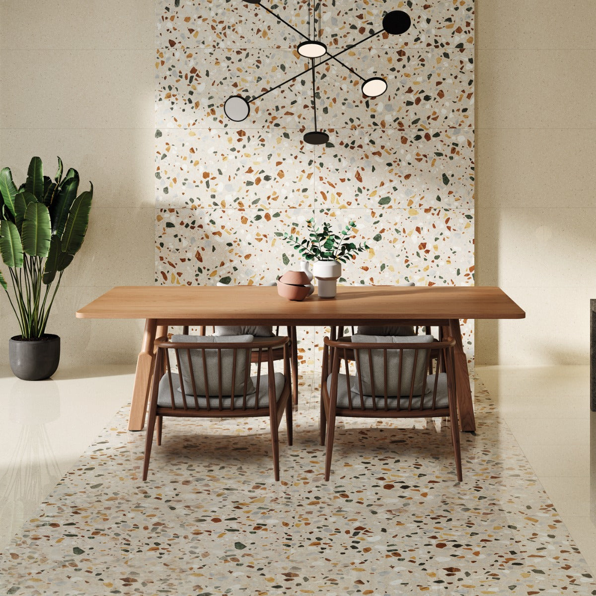 Klinker Terrazzo XL Beige Mat 60x60