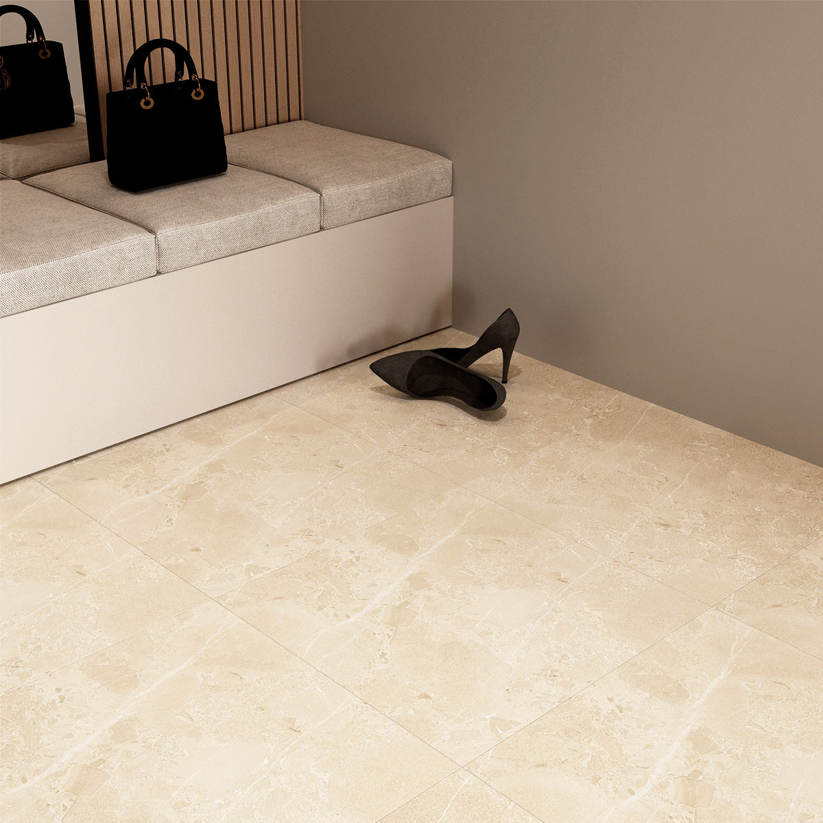 Klinker Pulse Cream Marmor Mat 60x60