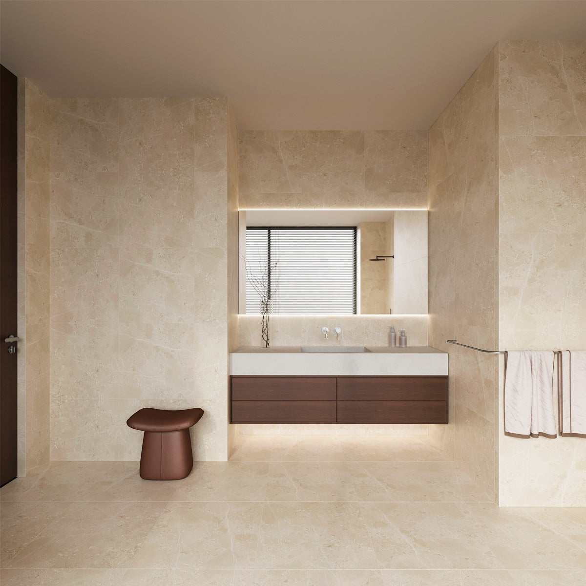 Klinker Pulse Cream Marmor Mat 60x60