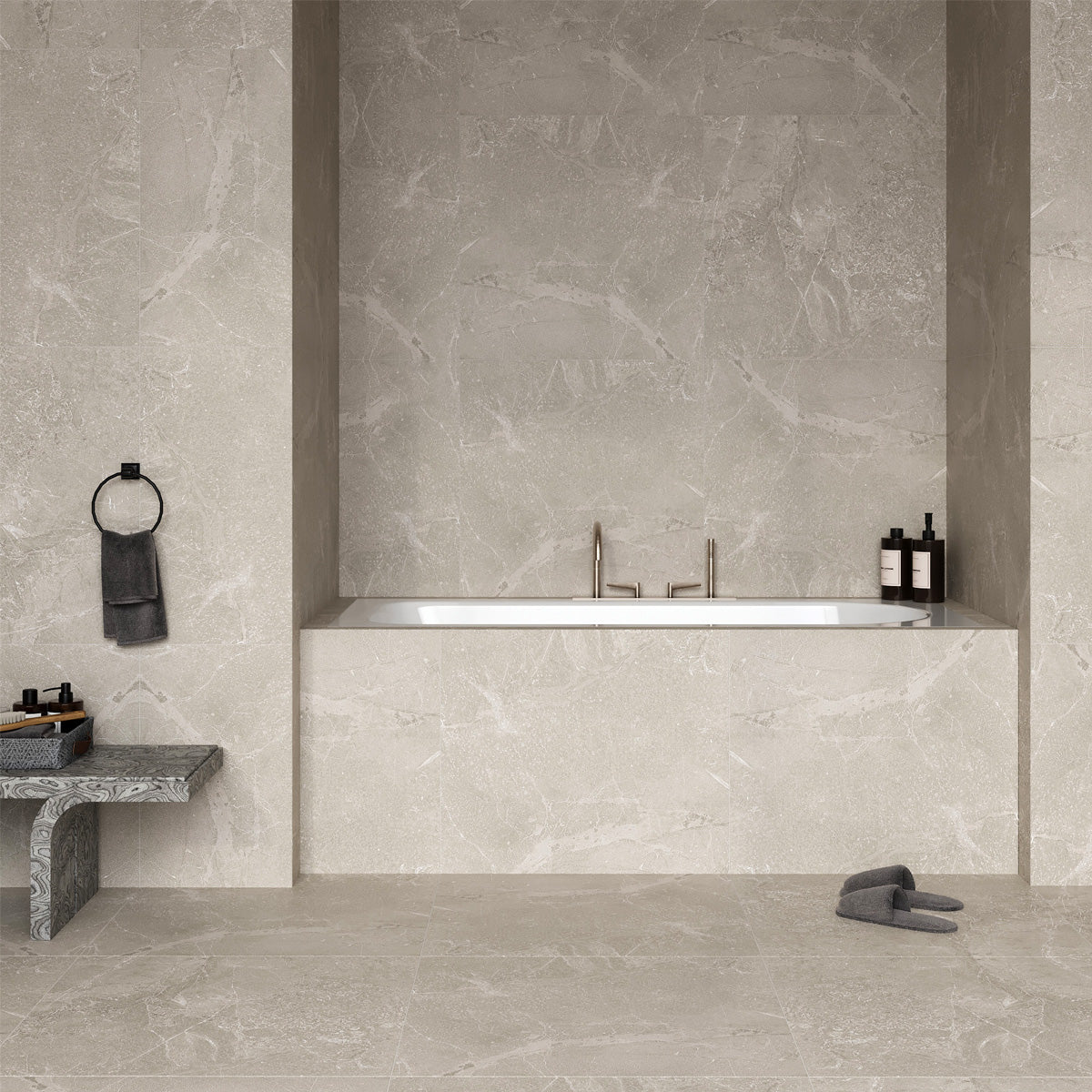 Klinker Pulse Taupe Marmor Mat 60x60