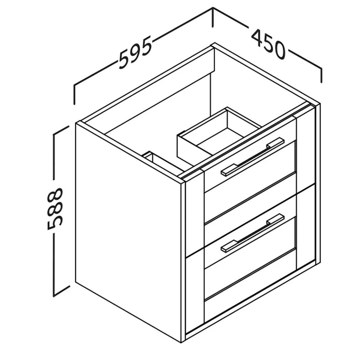 Kommode 60 cm Tenfors Allmoge Marin Blå