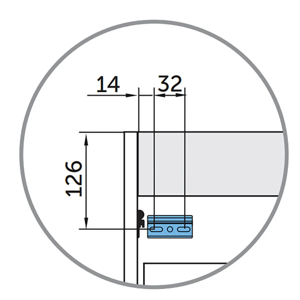 Kommode 60 cm Tenfors Allmoge Marin Blå