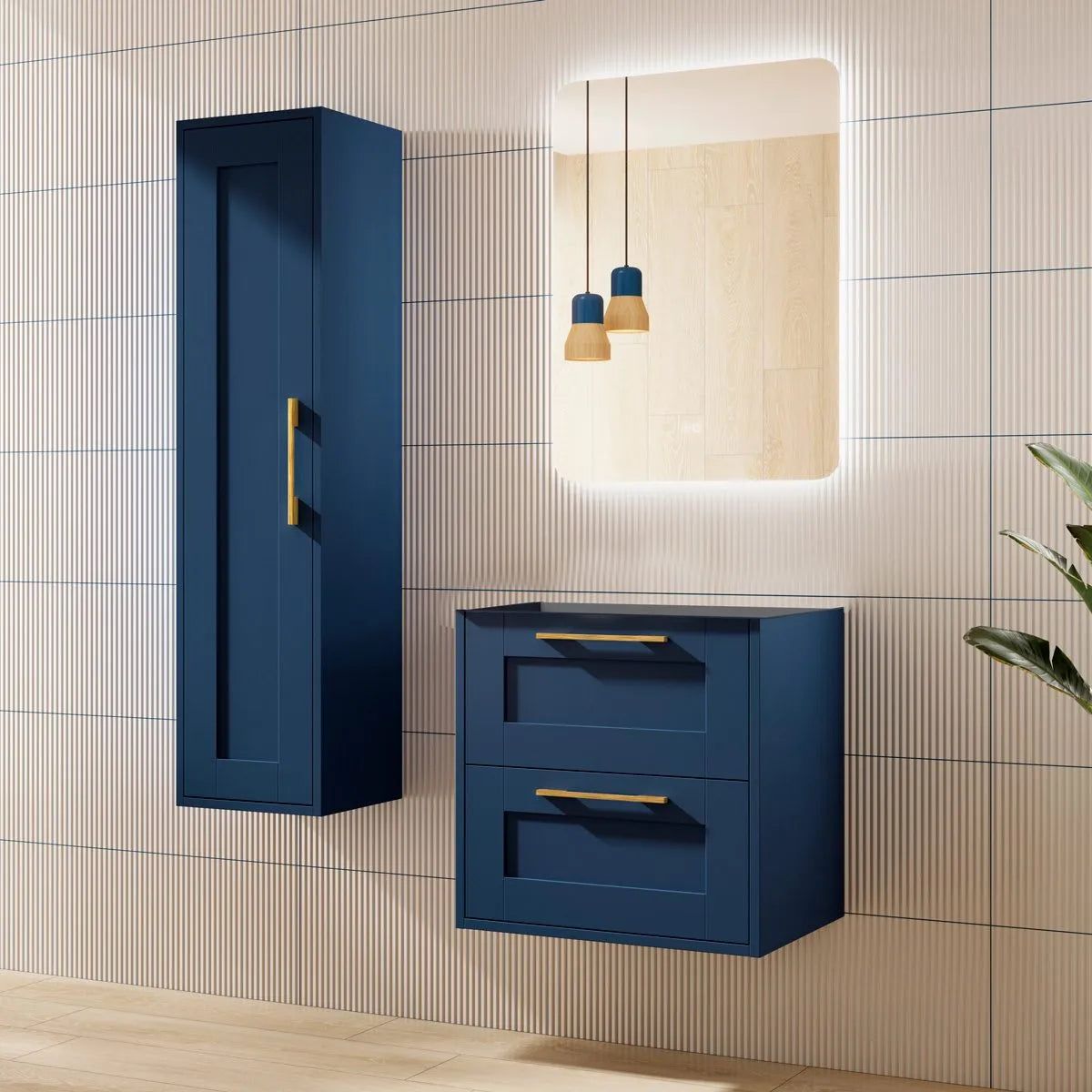 Provbit Kommod 60 cm Tenfors Allmoge Marin Blå