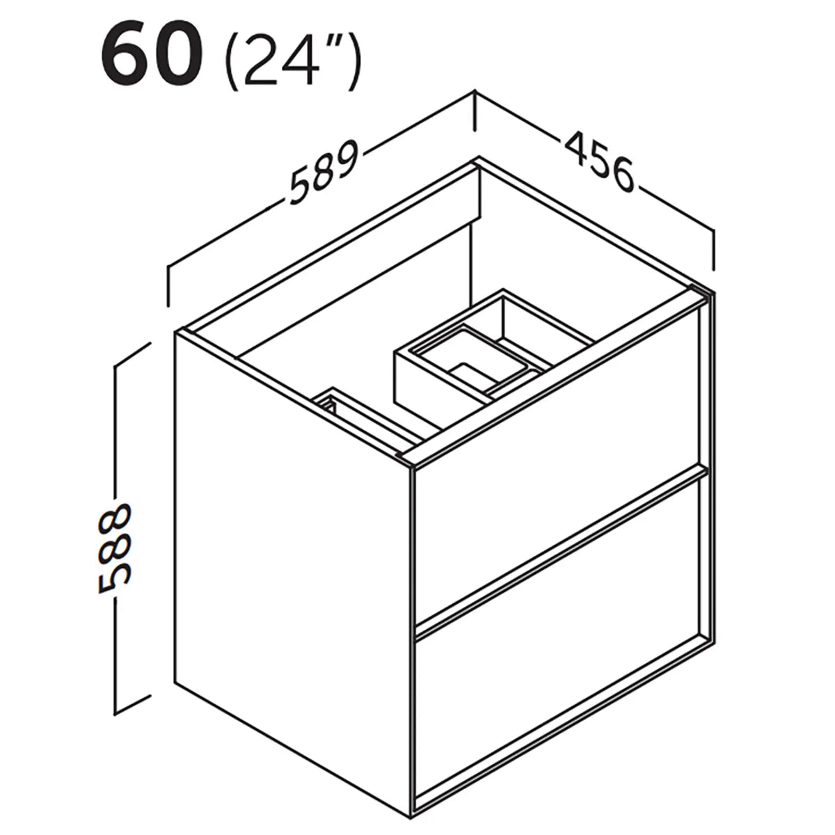 Kommode 60 cm Tenfors Nordlig Eg