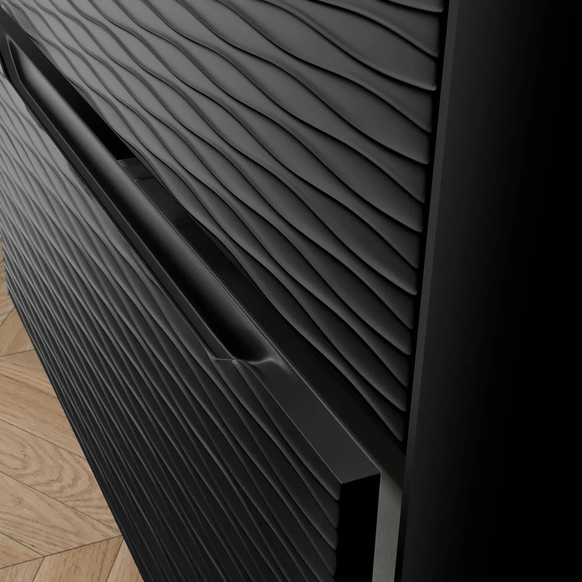 Kommod 80 cm Tenfors Sahara Svart Matt