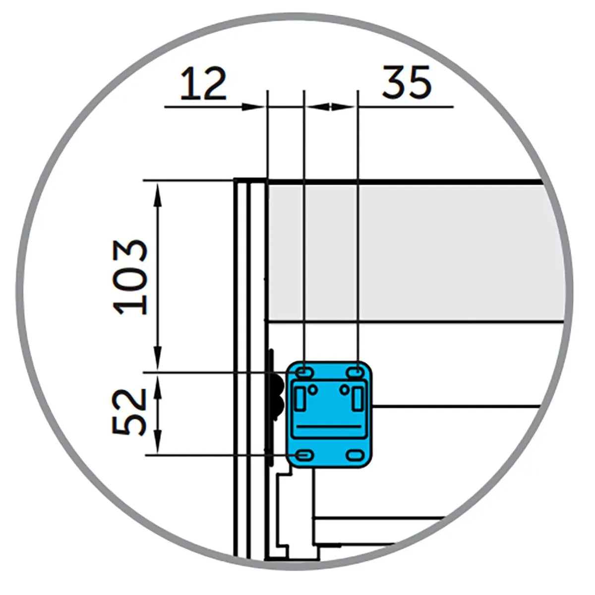 Kommod 80 cm Tenfors Sahara Svart Matt