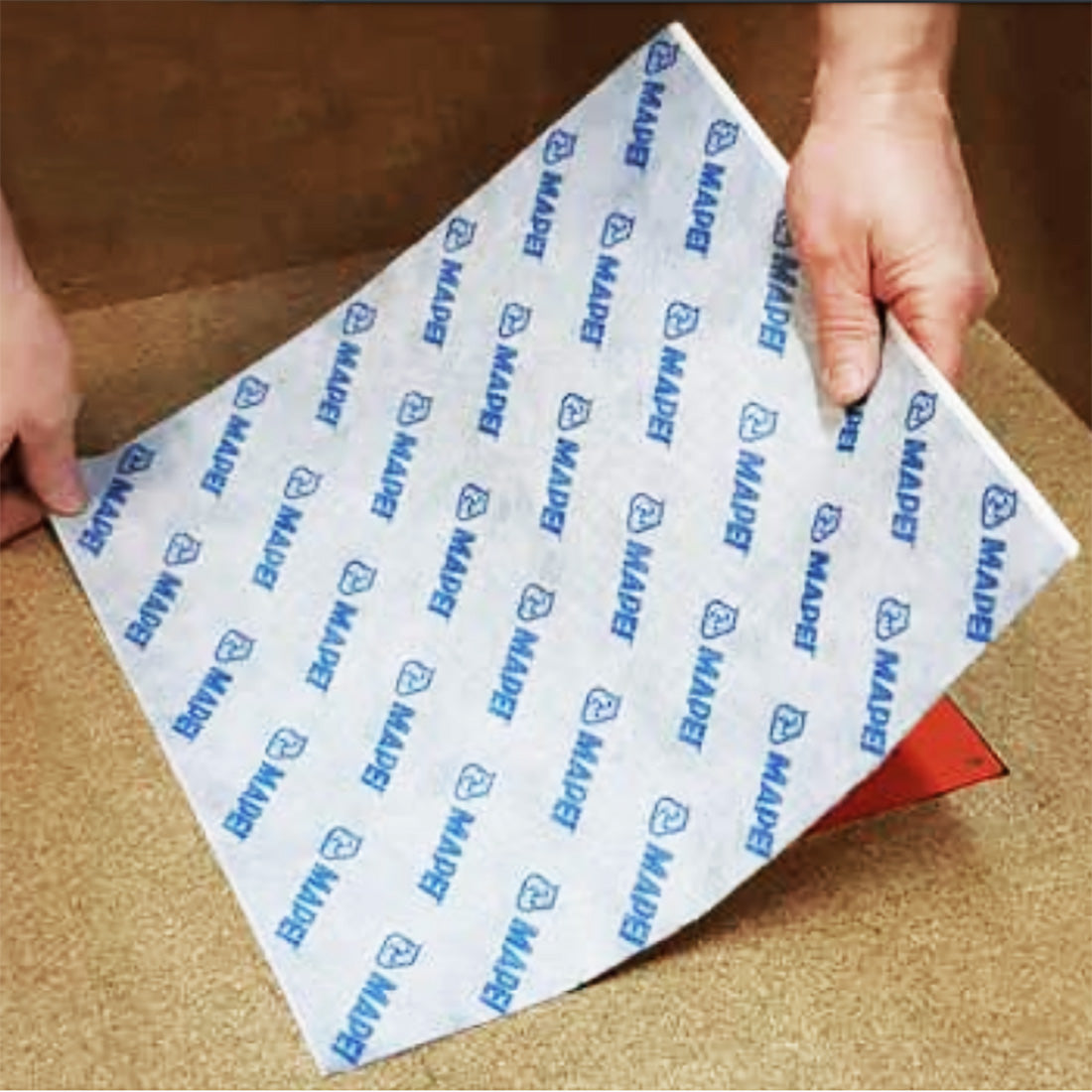 Selvklæbende gulvafløbsmanchet 37x37 cm