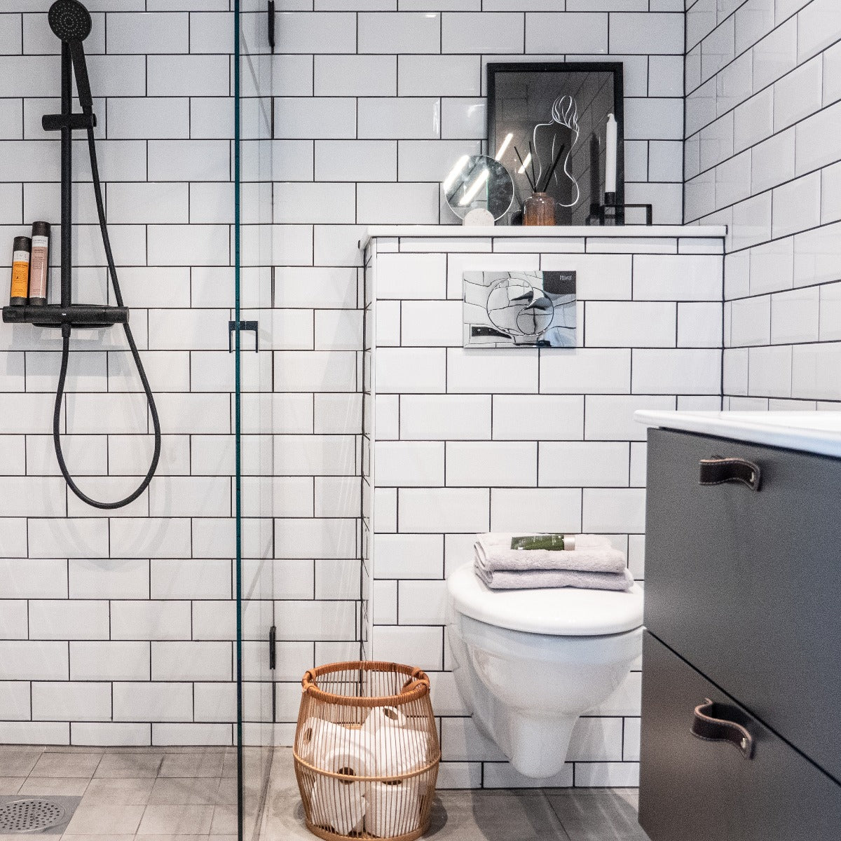 Vægflise Metro Hvid Blank 10x20