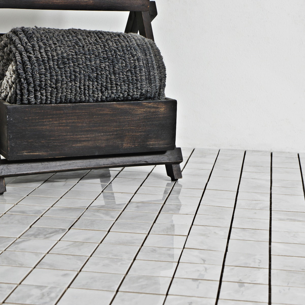 Mosaik Silke Blanco Marmor Blank