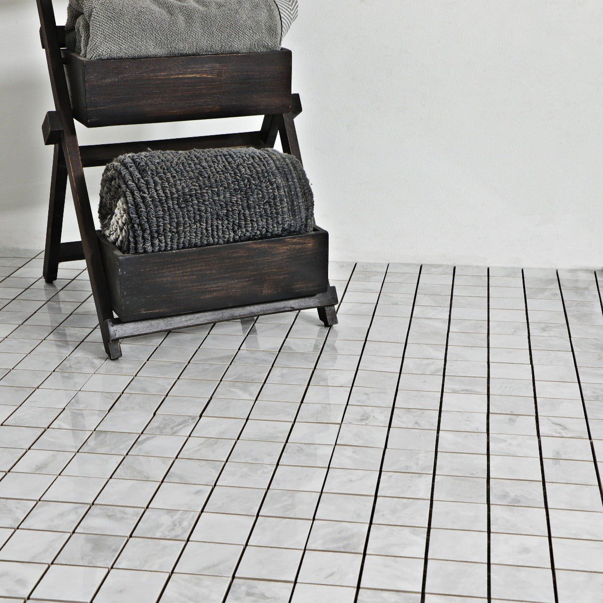 Mosaik Silke Blanco Marmor Blank