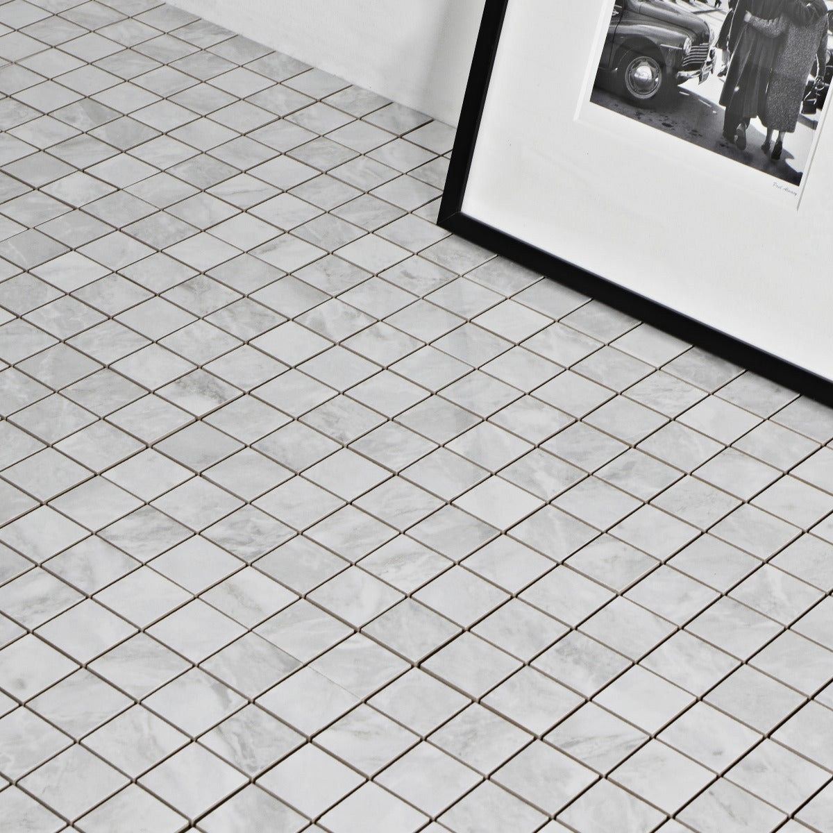 Mosaik Silke Gris Marmor Blank