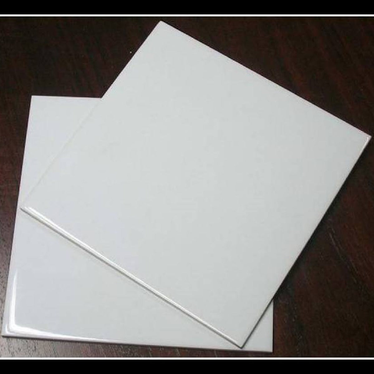 Vægflise Hvid Blank 15x15