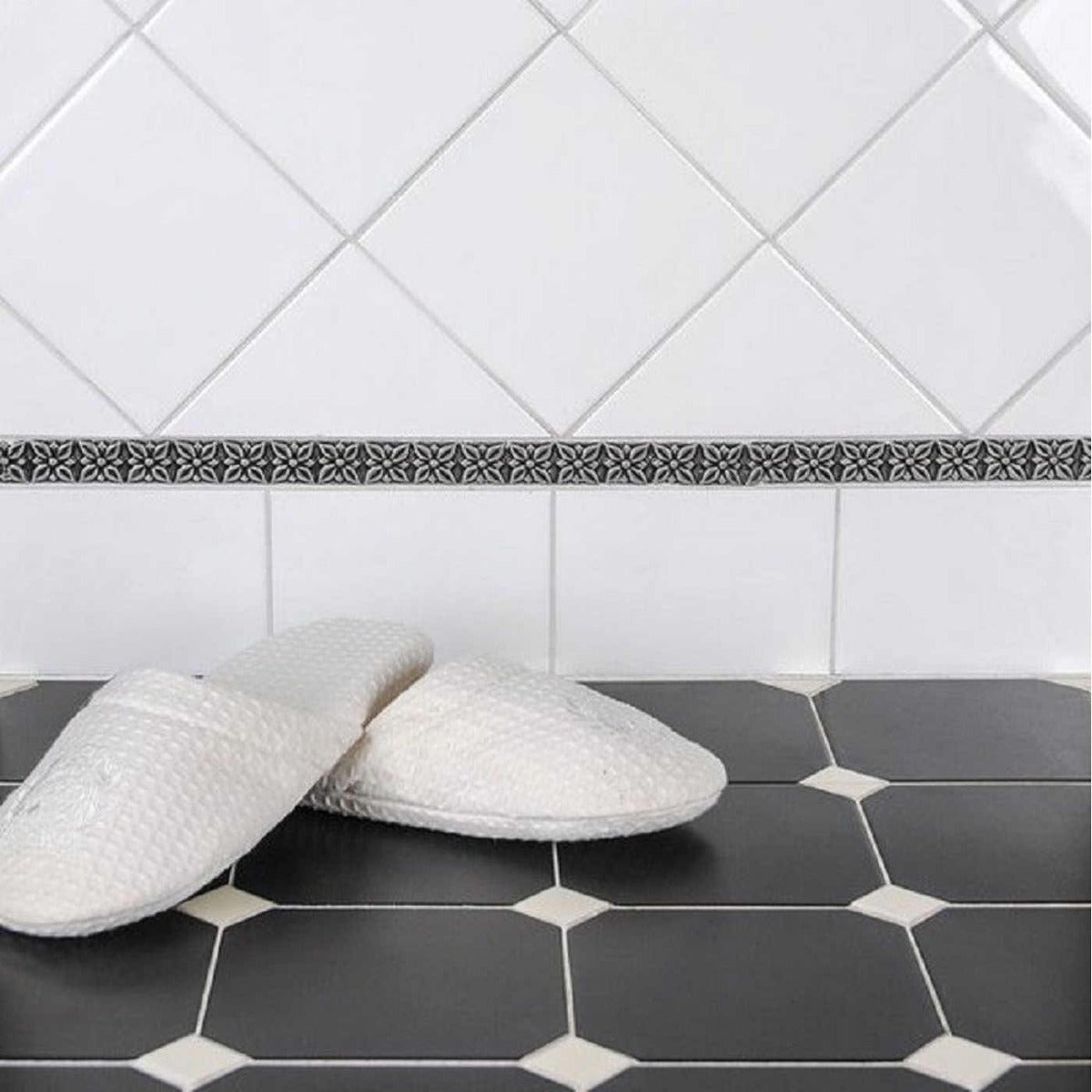 Klinker Oktagon Negro 31,6x31,6