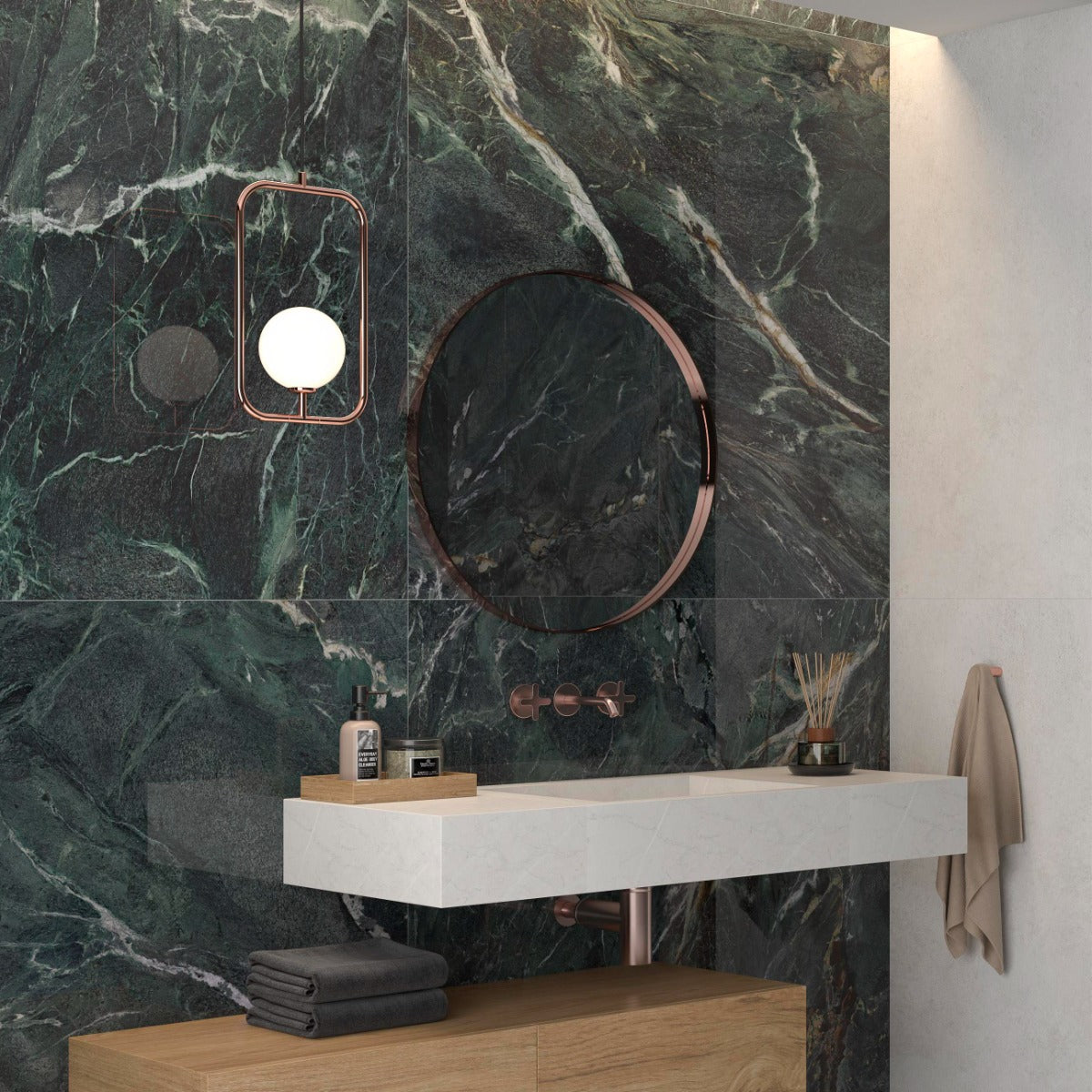 Klinker Lux Marble Green Blank Marmor 60x120