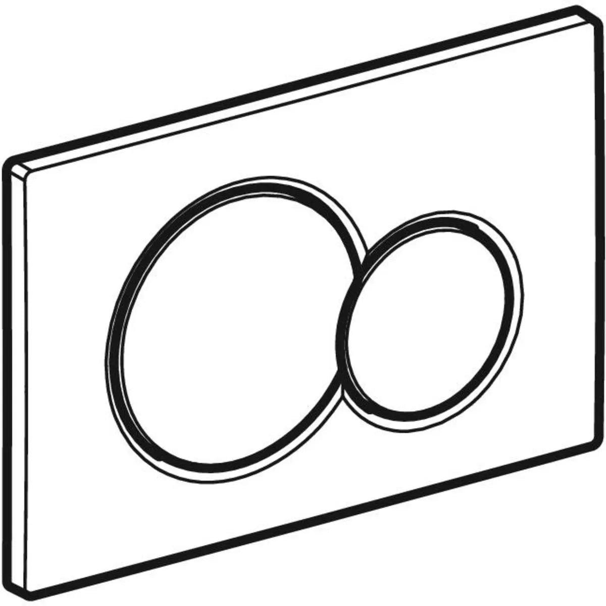 Skylleknap Geberit Sigma 01 Hvid