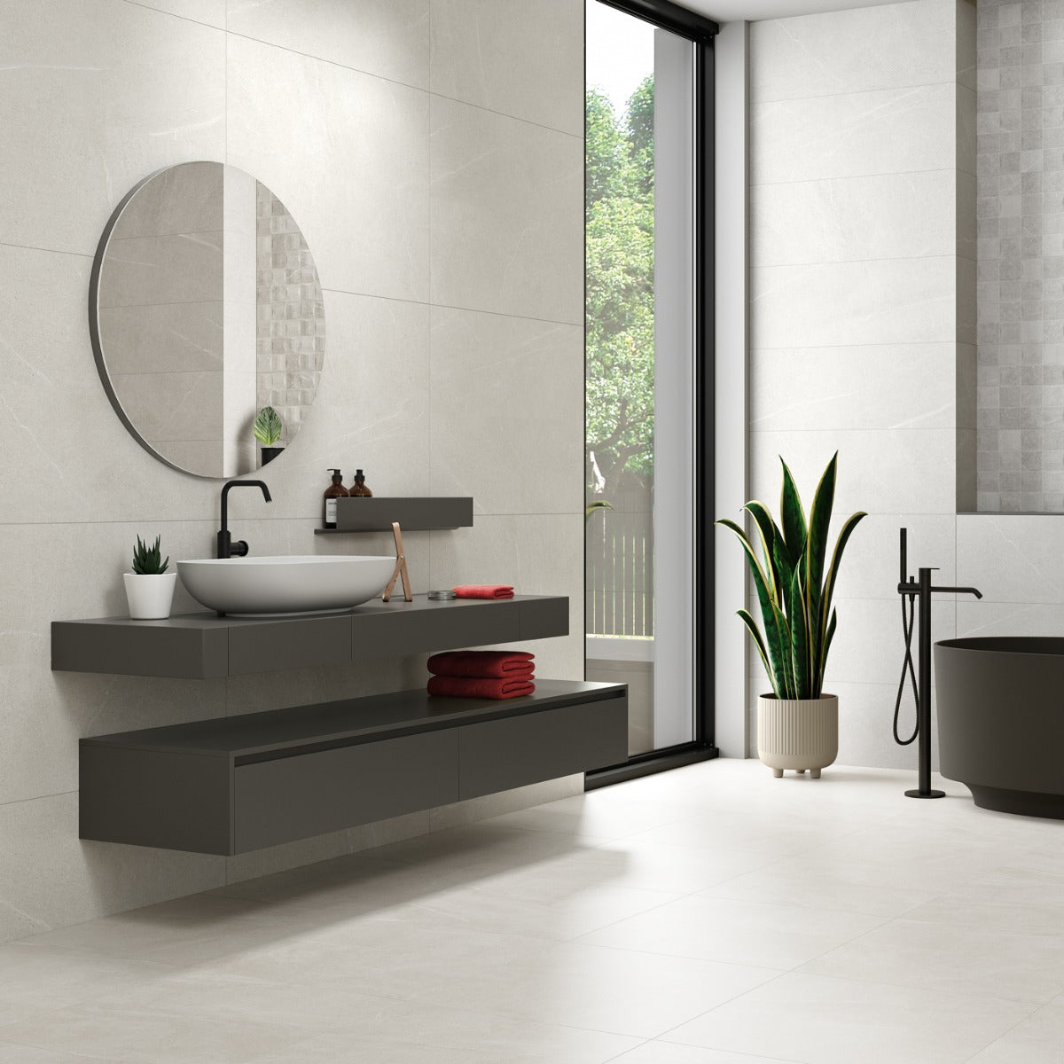 Klinker Bellevue White Marmor Mat 75x75