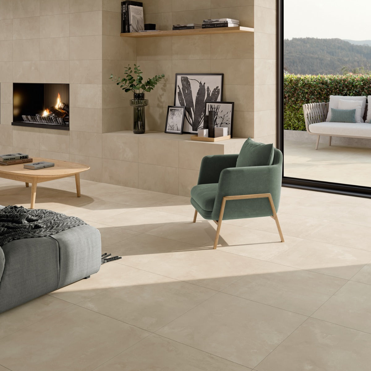 Klinker Elementi Beige Mat 75x75